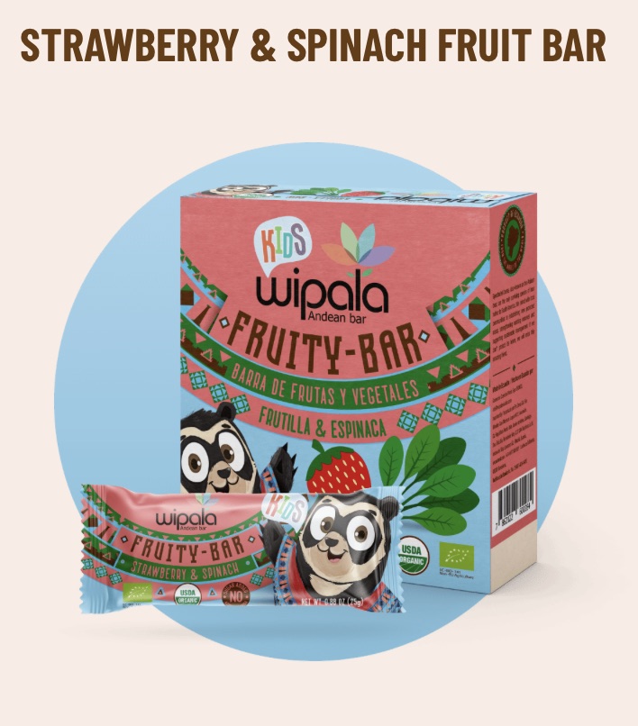 Strawberry & Spinach Fruit Bar